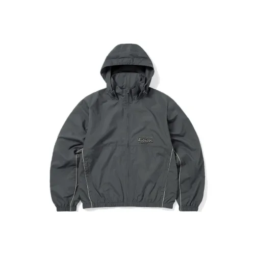 Thisisneverthat Warm Up Jacket Jacket Unisex Storm Gray Color