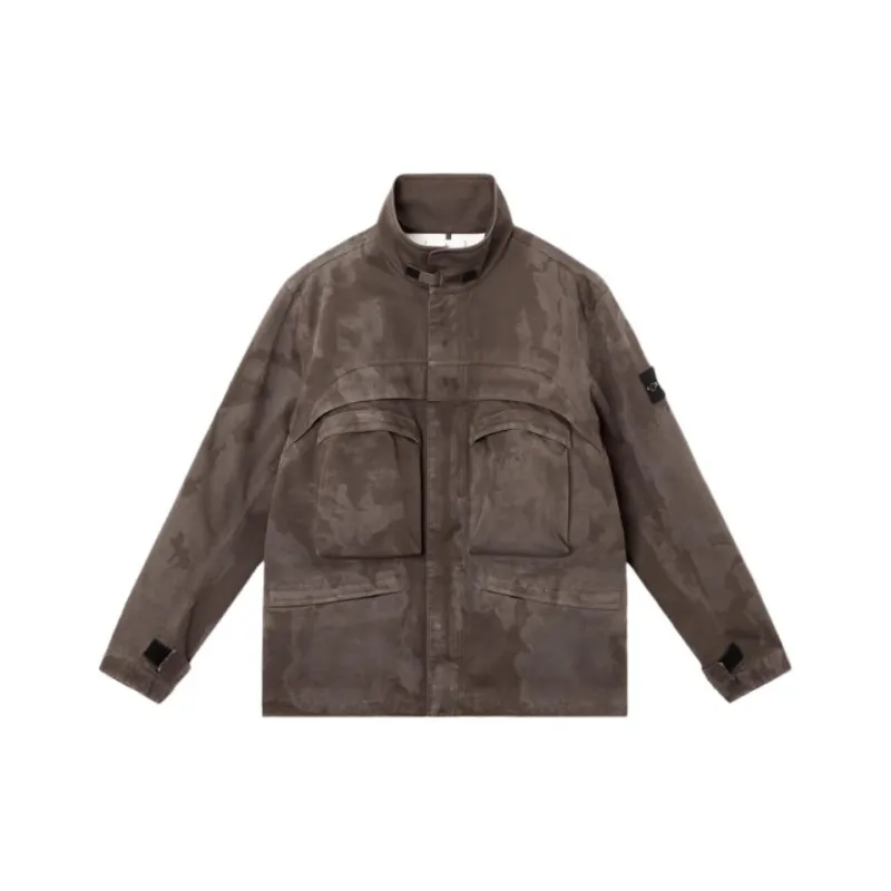 STONE ISLAND Raso Gommato Camo Field Jacket-0