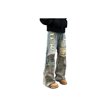 PAINT STAIN Trendy Essential Jeans Unisex Classic Blue