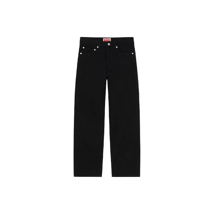 KENZO Asagao Mid rise Straight leg Jeans-0
