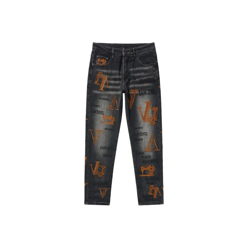 SANTASTIC Jeans Men's Black Gray-0