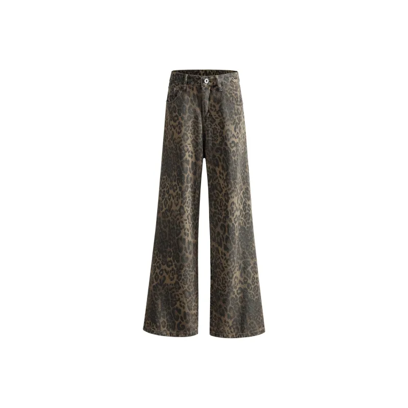 Mulinsen Jeans Unisex Leopard Print-0