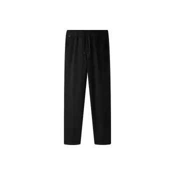 HLA Panda Wowo Series Jeans Men Black Denim Solid Color 4A