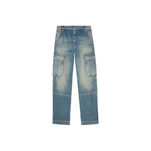 DIESEL D Fish Wide Leg Cargo Jeans