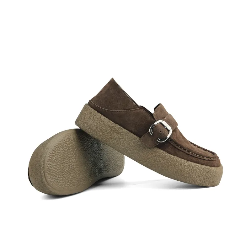 New Korea Loafers Men Apricot, Brown-8