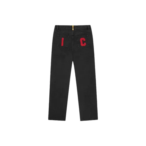 Ice Cream Running Dog print Jeans