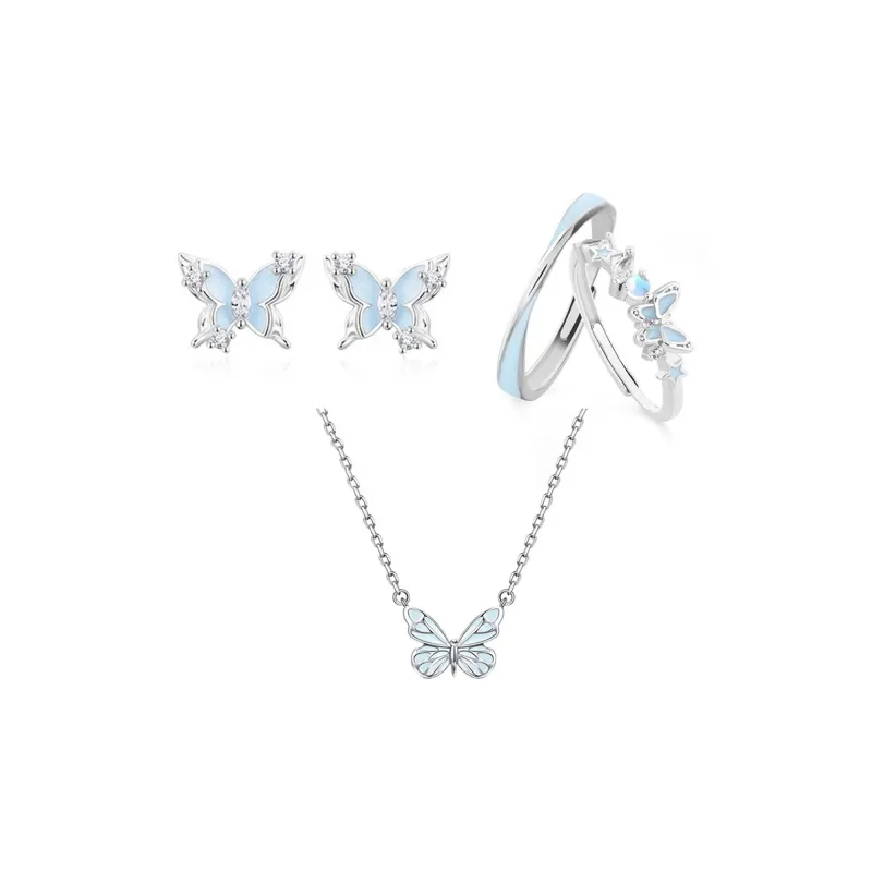 Ryukyu Adjustable Open Ring Stud Earrings Women's-12
