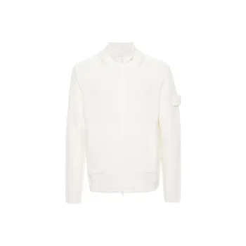 STONE ISLAND Compass motif Zip up Cardigan