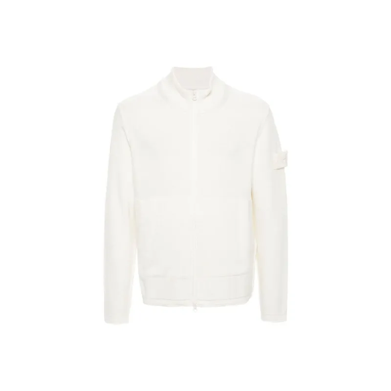 STONE ISLAND Compass motif Zip up Cardigan-0
