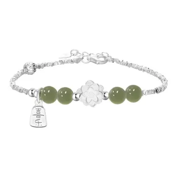 Schloney Bracelets Green Jade Women's