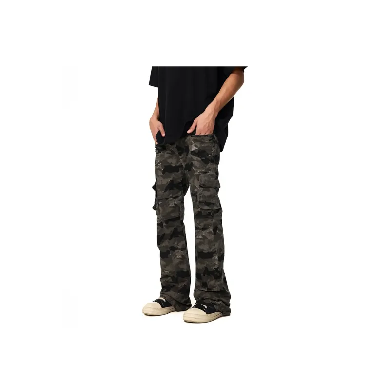 A Chock Cargo Pants Unisex Camouflage-2