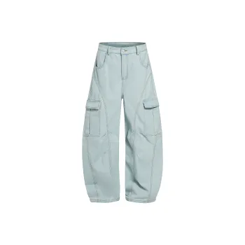 Xmithie Curved Knife Jeans Unisex Light Blue