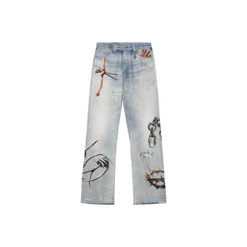 RESERFF Jeans Unisex Light Sky Blue