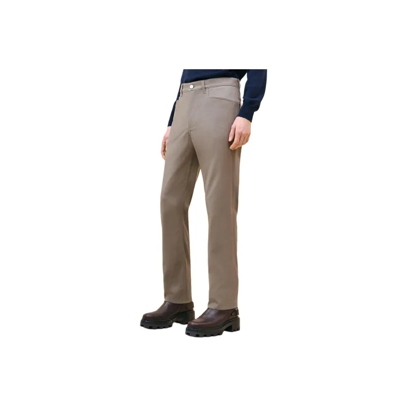 HERMES FW24 Jeans Men's Mud Charcoal-0