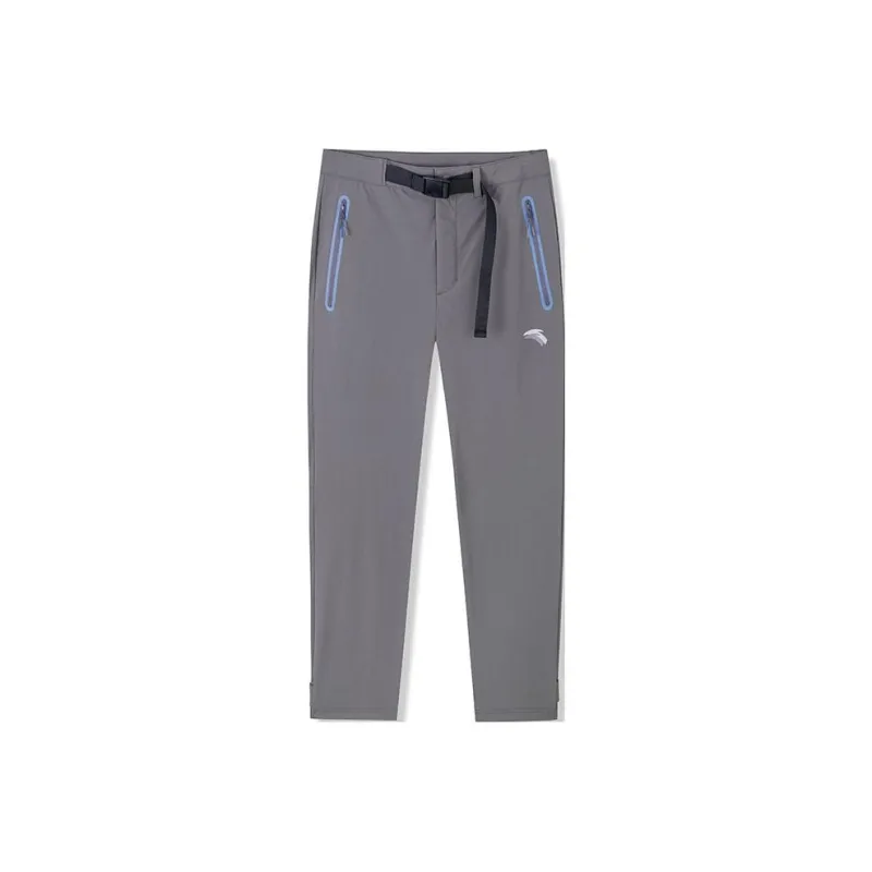 Anta x ANTA X Robert Geller Variety Training Collection Knitted Sports Pants Men's Slate Gray-0