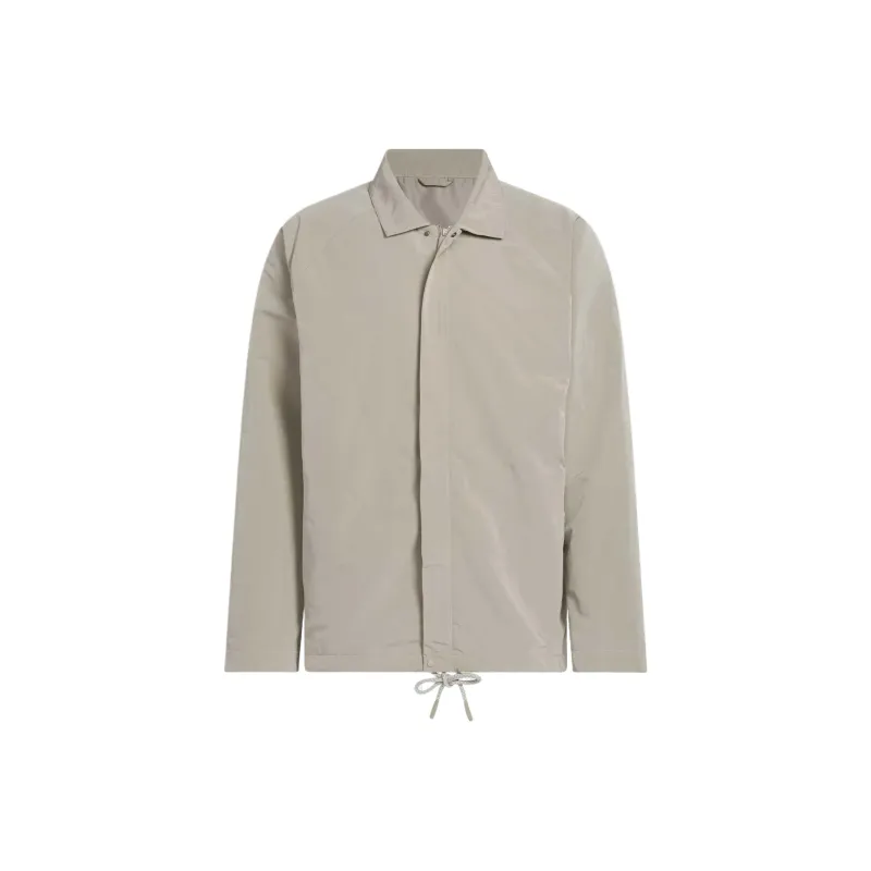 Adidas BASKETBALL THE 2025 COLLECTION CHAPTER 02 COACH Jackets Coats Unisex Light Sesame Gray Umber-0
