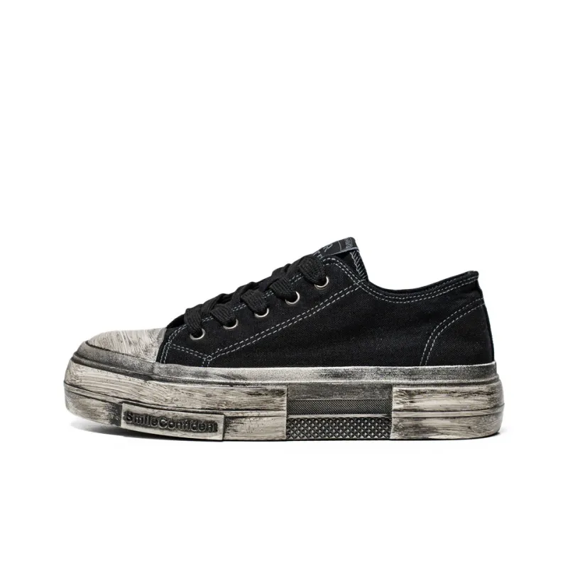 AMICNIEGD Breathable And Slip Resistant Low Top Canvas Shoes Men's-14