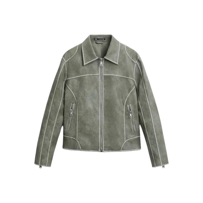 ZARA Jackets & Coats Men's Gray-0
