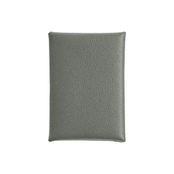 HERMES Calvi Duo Evercolor Calfskin Card Holder Women's 63 Vert Amande Apricot Green/Almond Green