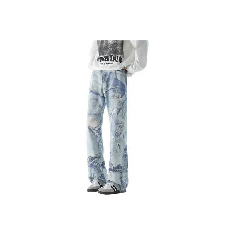 PANDA ADEVIL Jeans Unisex Light Blue-0