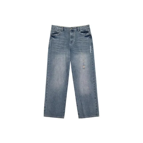 URBAN STANDARD Jeans Men Washed Blue