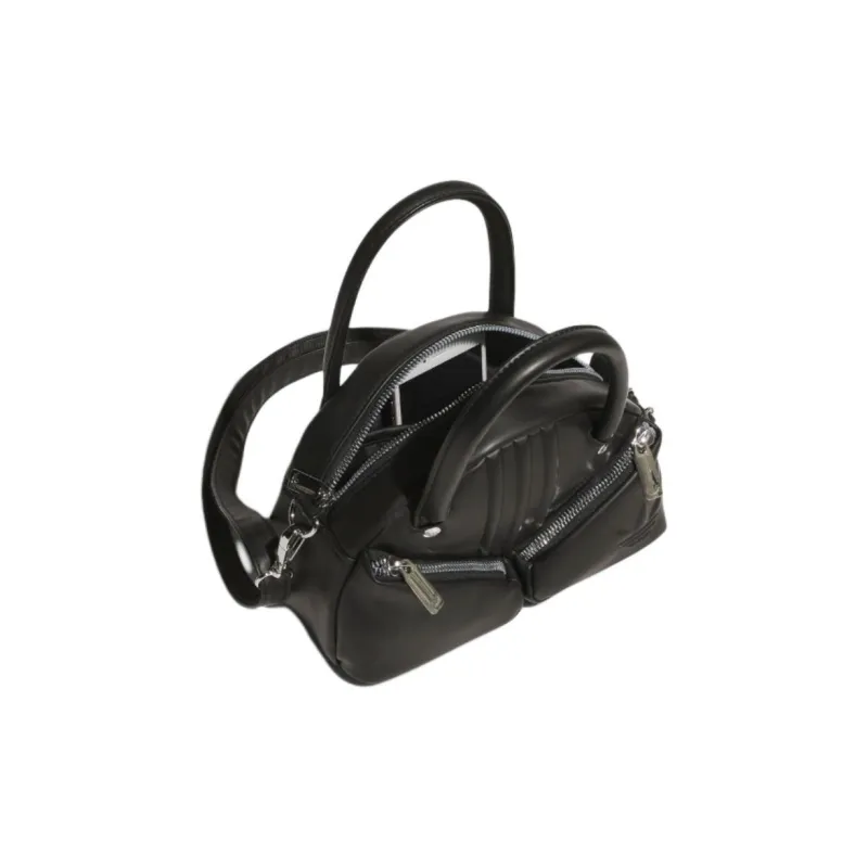Adidas Originals PU One Shoulder Handbag Trumpets Women's Black-3