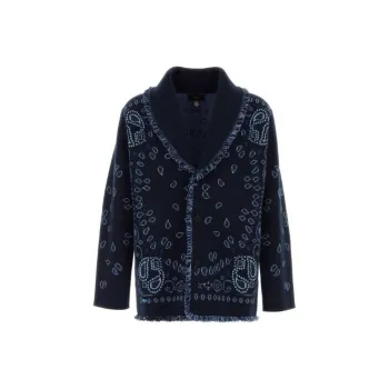 Alanui Bandana Jacquard Knitted Cardigan