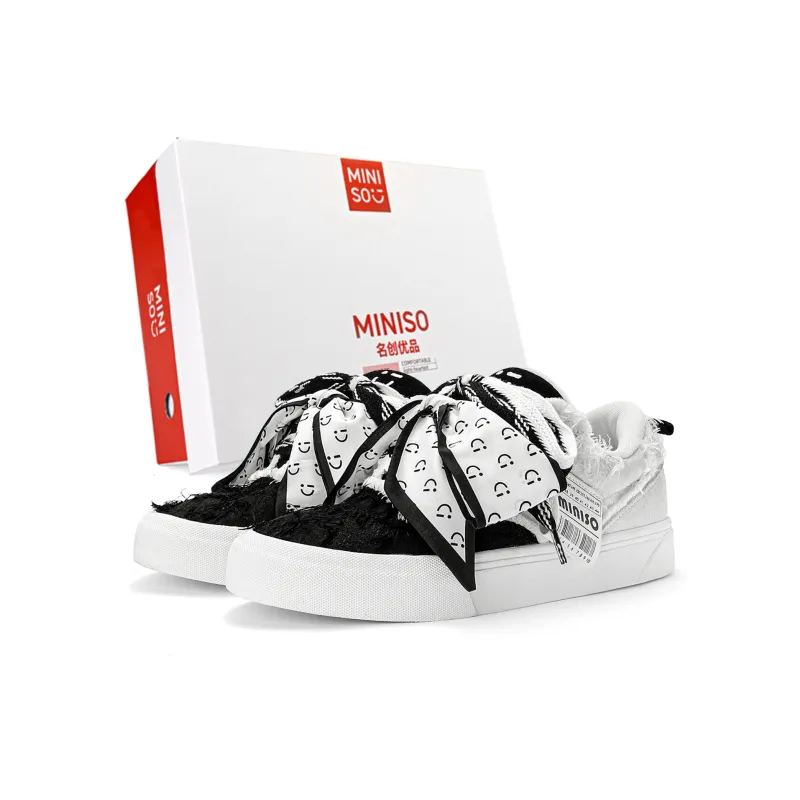 MINISO Skateboard Shoes Unisex Burgundy-7