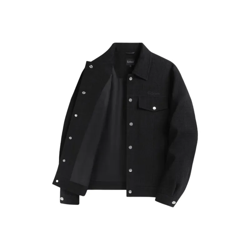 Cabbeen Jackets Coats Men's Coal Black-0