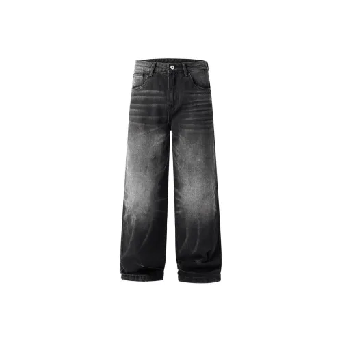 98SQUID Jeans Unisex White Black Gray