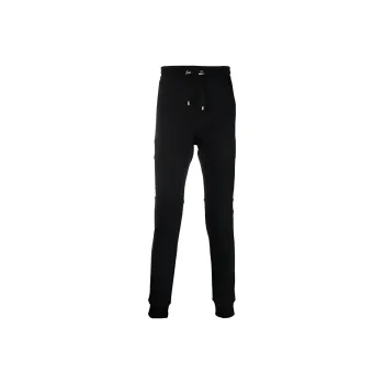 BALMAIN Organic Cotton Fitted Track Pants