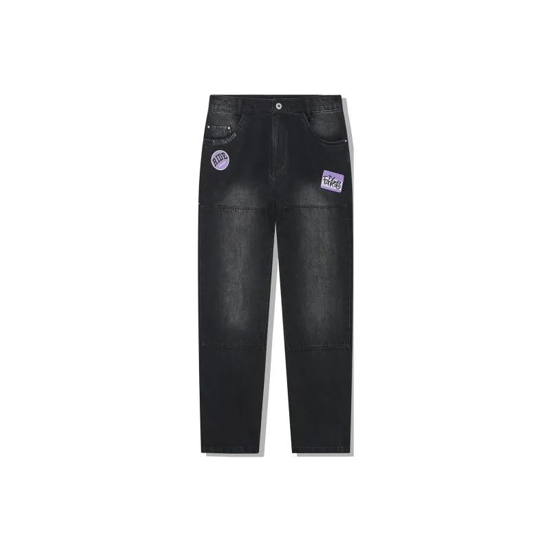 LiNing Jeans Men Black Denim-0