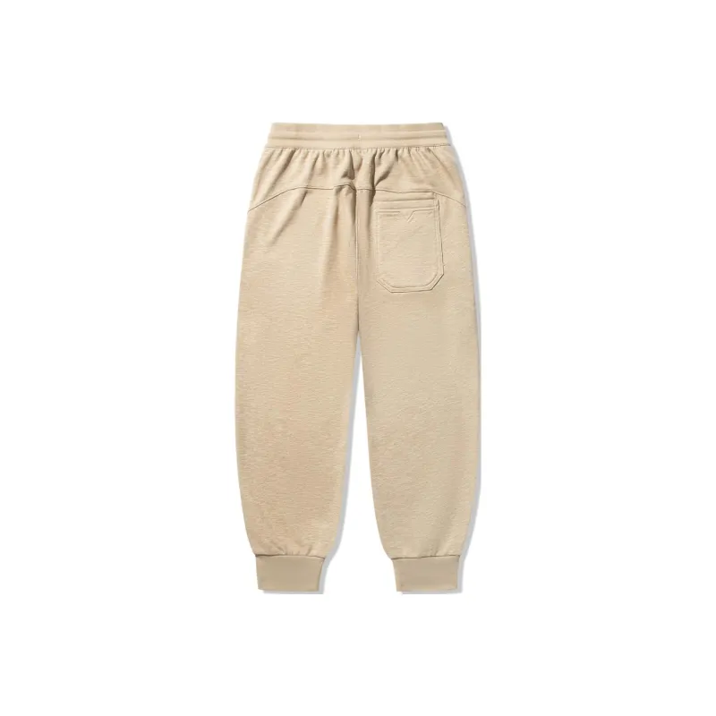 LiNing Li Ning X Jackie Chan Co branded Kung Fu Series Knitted Sweatpants Men's Aromatic Apricot-0