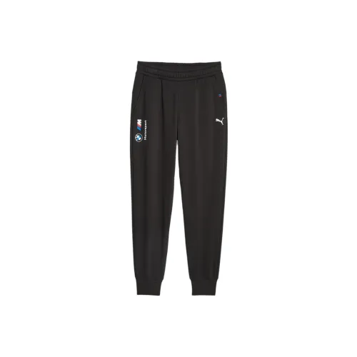 PUMA BMW M Motorsport ESS Fleece Pants Knitted Sports Pants Men's Black