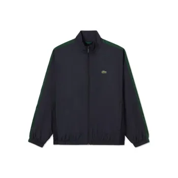 LACOSTE SS25 Jacket Men's Navy Blue With Green Trim
