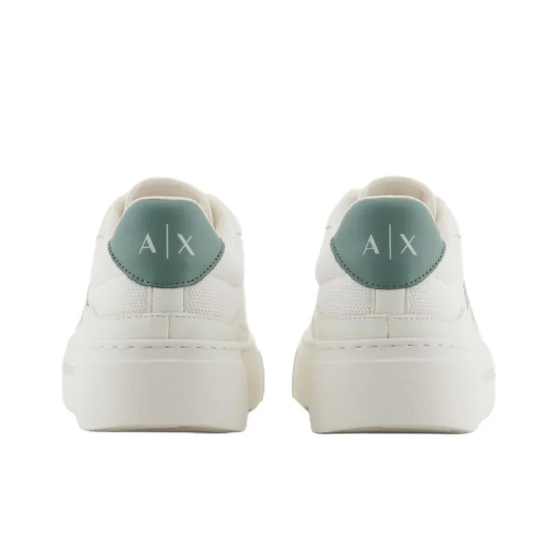 ARMANI EXCHANGEAE Low Top Skateboard Shoes Women's White-4