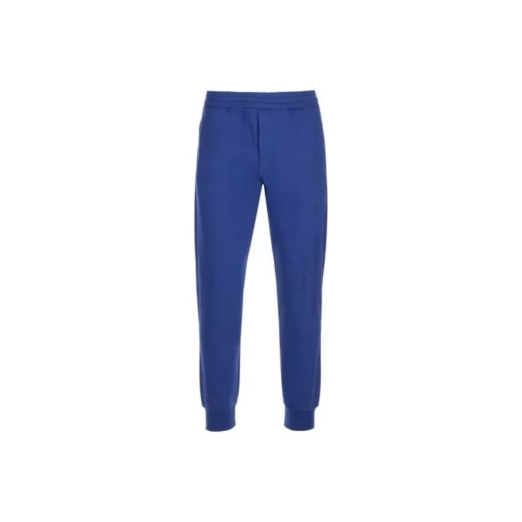 Alexander McQueen Knitted Sports Pants Men's Blue-0