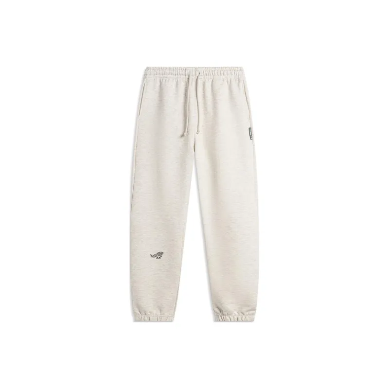 LiNing Knitted Sports Pants Men's Heather Gray Light Khaki-0