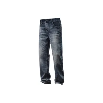 Jeep Loose Fit Micro Stretch Versatile Straight Fit Mid Rise Jeans Unisex Men's