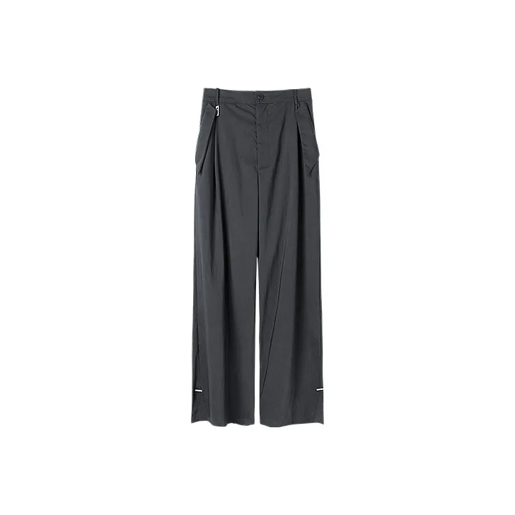 HUANXIANGZHE Casual Pants Unisex Black-0