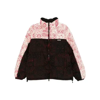 MSGM Bandana Printed Panelled Jacket