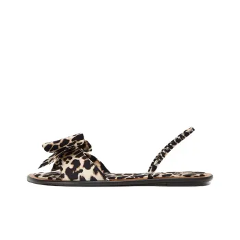 ZARA One Strap Sandals 1cm Women's Leopard Print