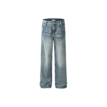 NEVER RULE Jeans Unisex Ice Blue