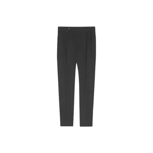 SAINT LAURENT Button Detailed Straight Leg Trousers