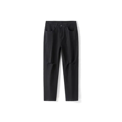 HKRXEC Jeans Men Black