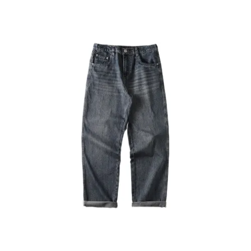 98SQUID Jeans Unisex White Nostalgic Blue