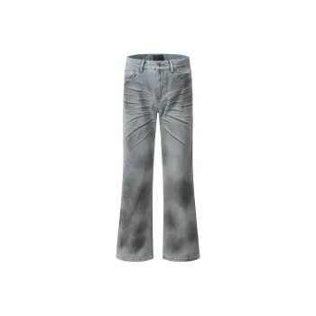 GBXM Jeans Unisex Dirty Dyed Blue