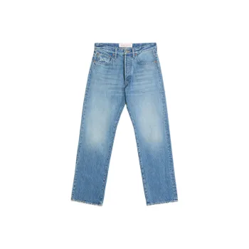 Valentino Logo Patch Straight Leg Jeans