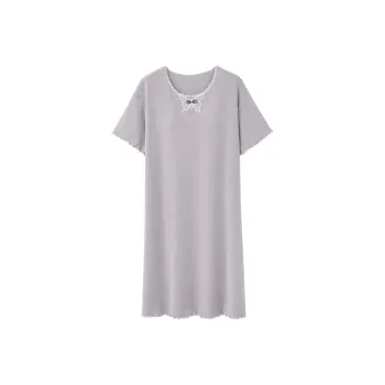 XISHE Nightgown Women's Light Gray