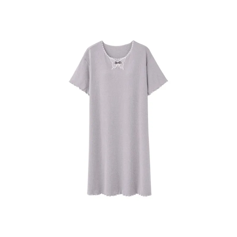 XISHE Nightgown Women's Light Gray-0